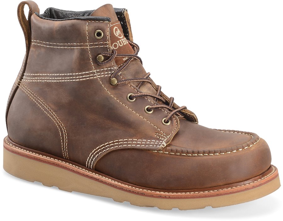 Double H Boot 6 Inch Steel Toe Moc Toe Lacer : Oldtown Folklore - Mens